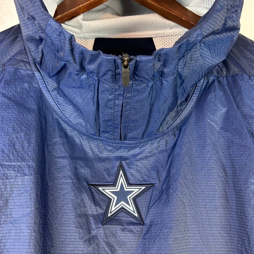 Nike Dallas Cowboys Windbreaker‎ Mens M Navy Blue NFL Onfield 906433-419